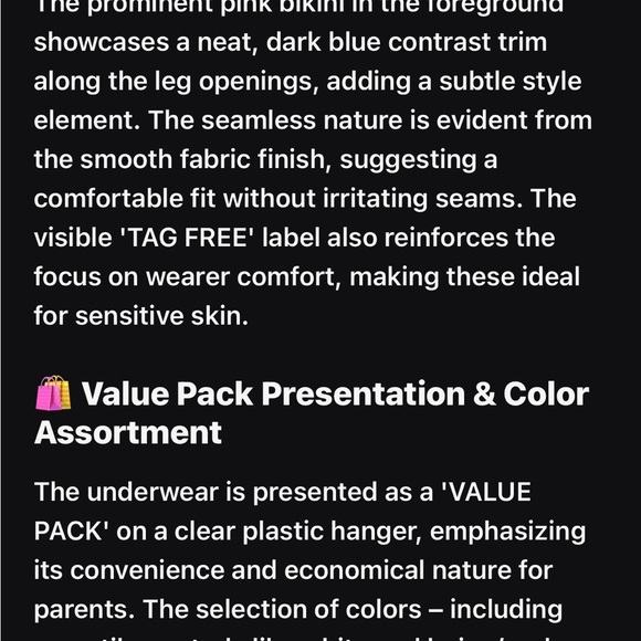 Sweet Princess Girls Seamless Bikini Panties - Picture 7 of 8